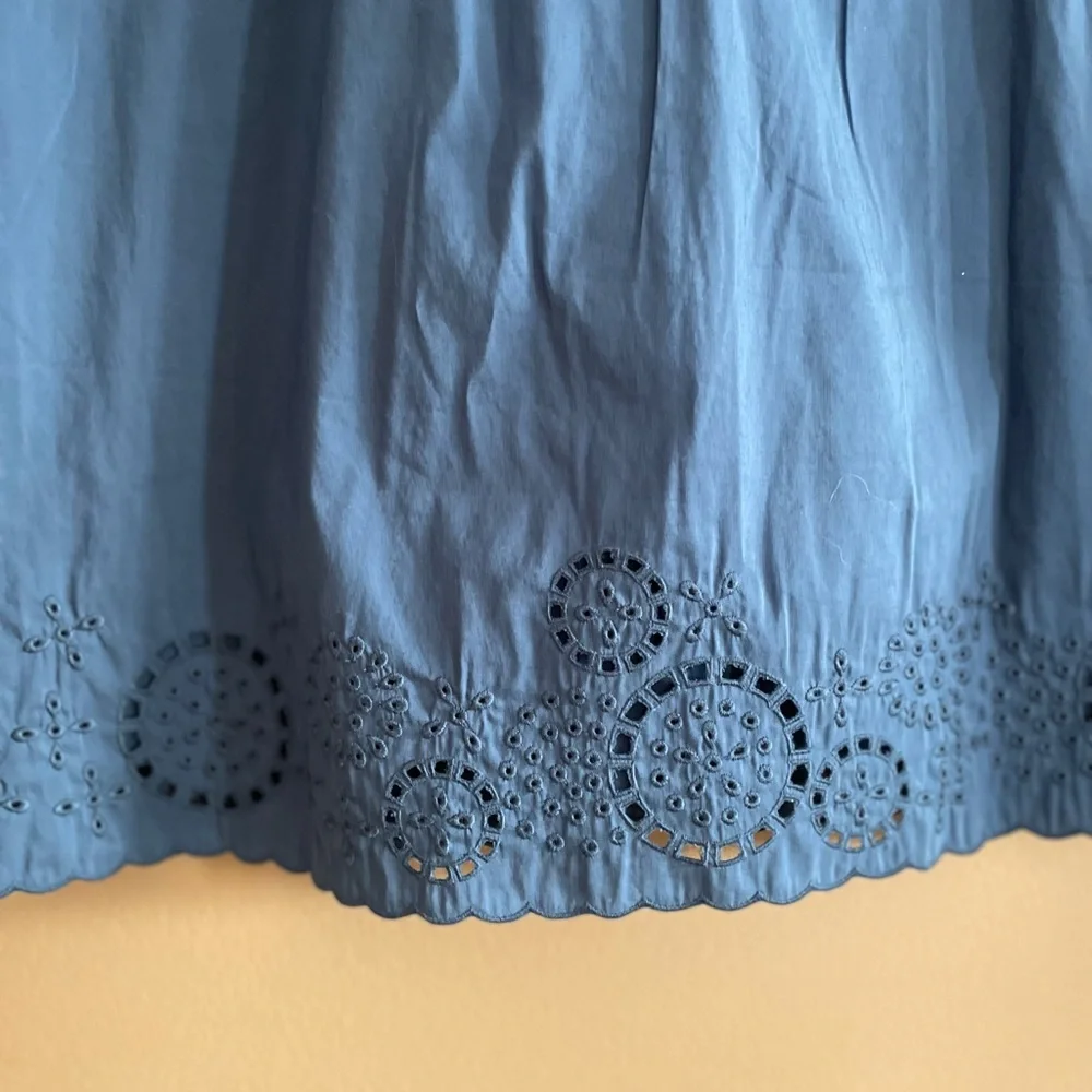 BCBG Steel Blue Shirt Sleeved On or Off the Shoulder Dress. Size 0 - Picture 3 of 9